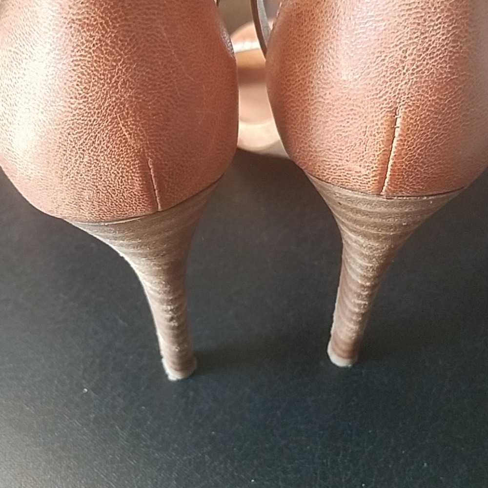 Lucky Brand 🍀 Sleek Strappy Snakeskin Heels - Picture 4 of 8